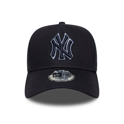 Casquette Trucker MLB Outline A-Frame New York Yankees marine-bleu clair NEW ERA