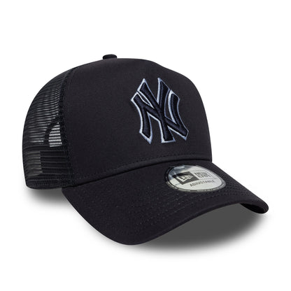 Casquette Trucker MLB Outline A-Frame New York Yankees marine-bleu clair NEW ERA