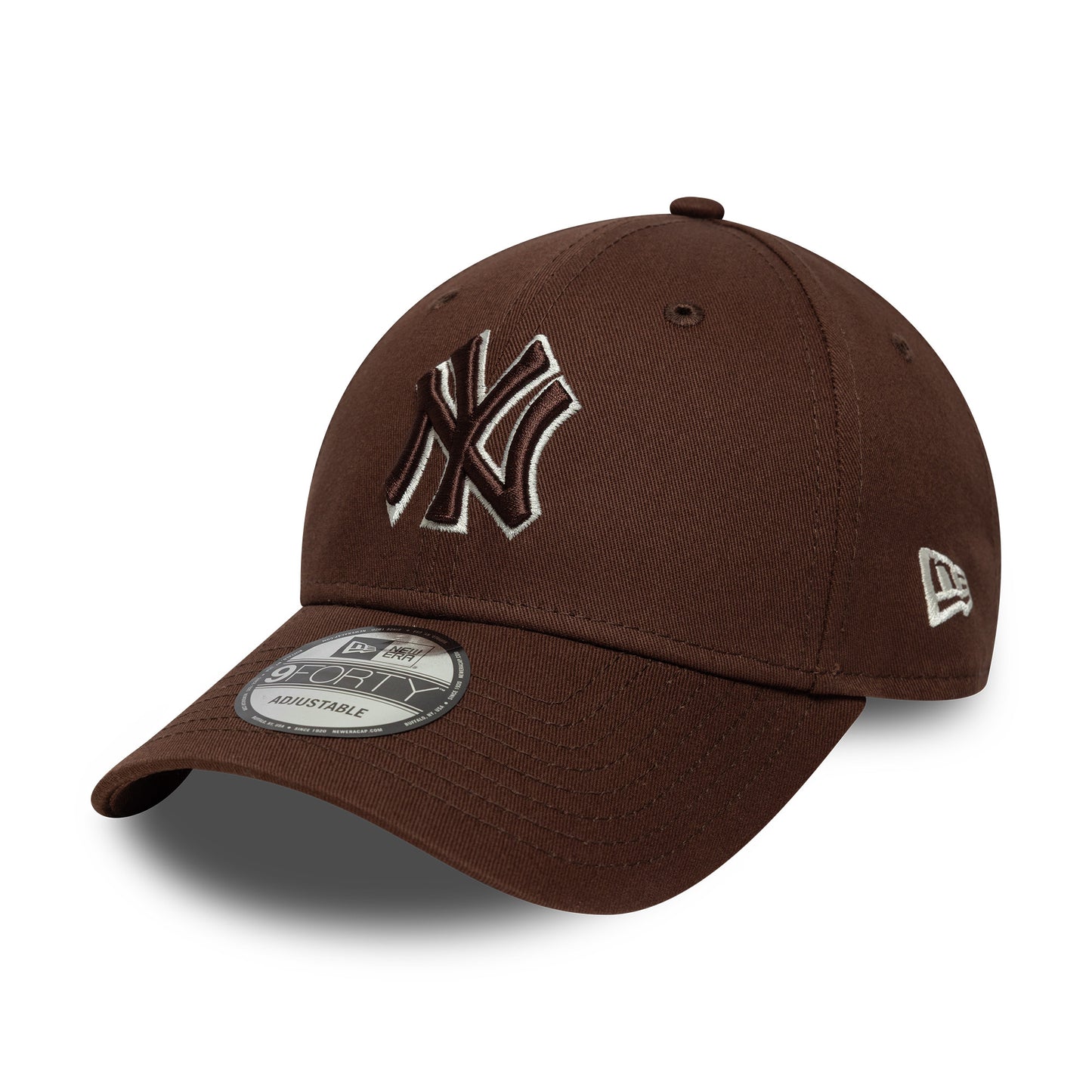 Casquette 9FORTY MLB Outline New York Yankees chocolat-crème NEW ERA
