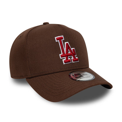 Casquette Snapback A-Frame 9FORTY MLB Outline Script L.A. Dodgers chocolat NEW ERA