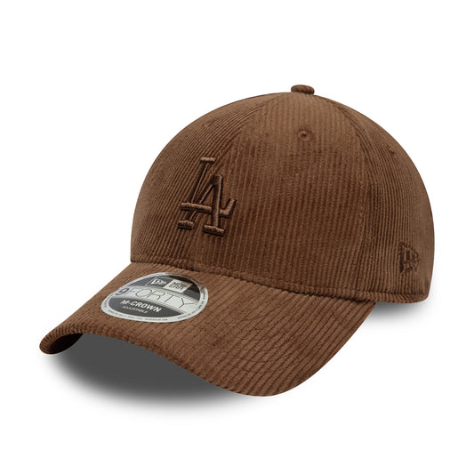 Casquette 9FORTY M-Crown MLB Cord L.A. Dodgers chocolat NEW ERA