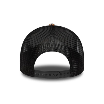 Casquette Trucker Femme A-Frame 9FORTY MCrown NE Leopard marron clair-noir NEW ERA