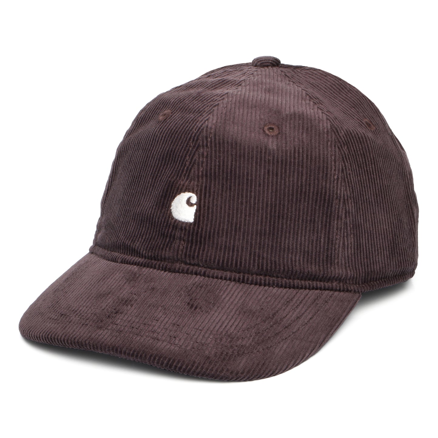 Casquette en Velours Côtelé Harlem marron moyen-blanc CARHARTT WIP