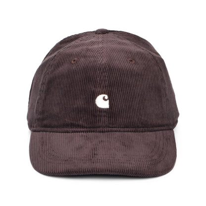Casquette en Velours Côtelé Harlem marron moyen-blanc CARHARTT WIP