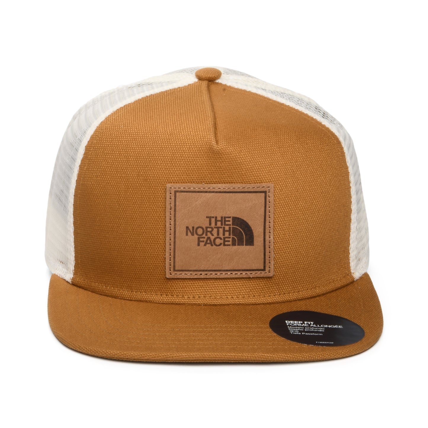 Casquette Trucker à Visière Plate Half Dome beige sable-blanc THE NORTH FACE