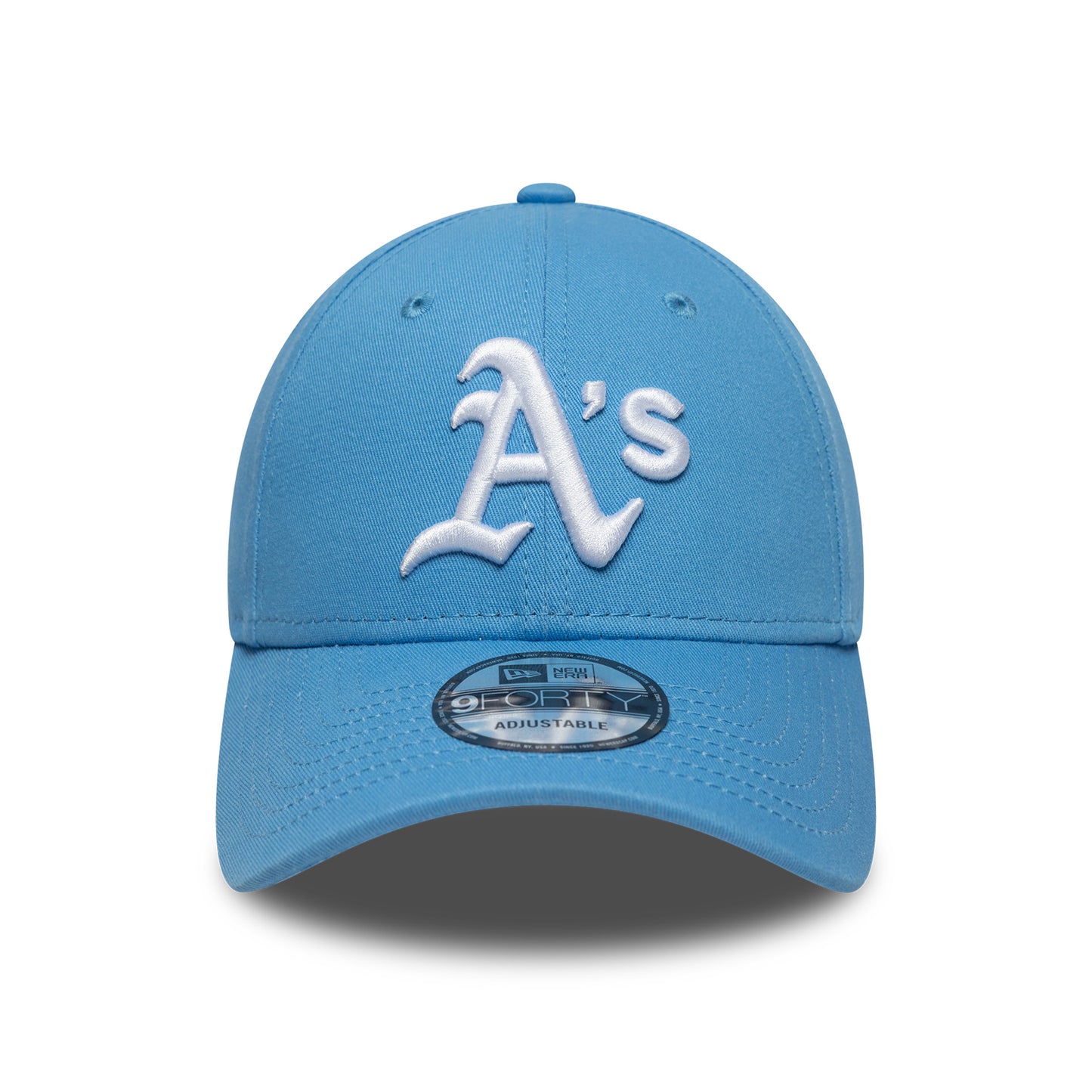 Casquette 9FORTY MLB League Essential Athletics bleu ciel-blanc NEW ERA