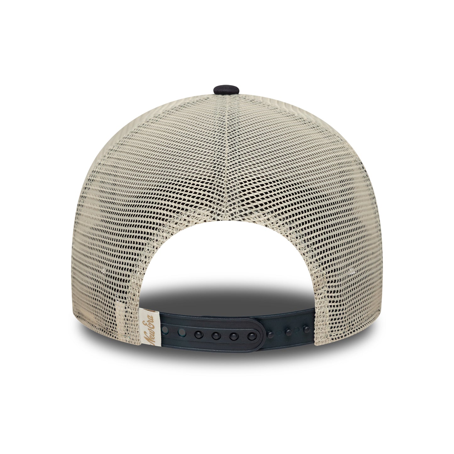 Casquette Trucker 9FORTY M-Crown Contrast Patch A-Frame crème-bleu marine NEW ERA