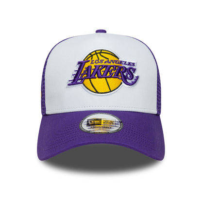 Casquette Trucker NBA Side Patch A-Frame L.A. Lakers violet-blanc NEW ERA