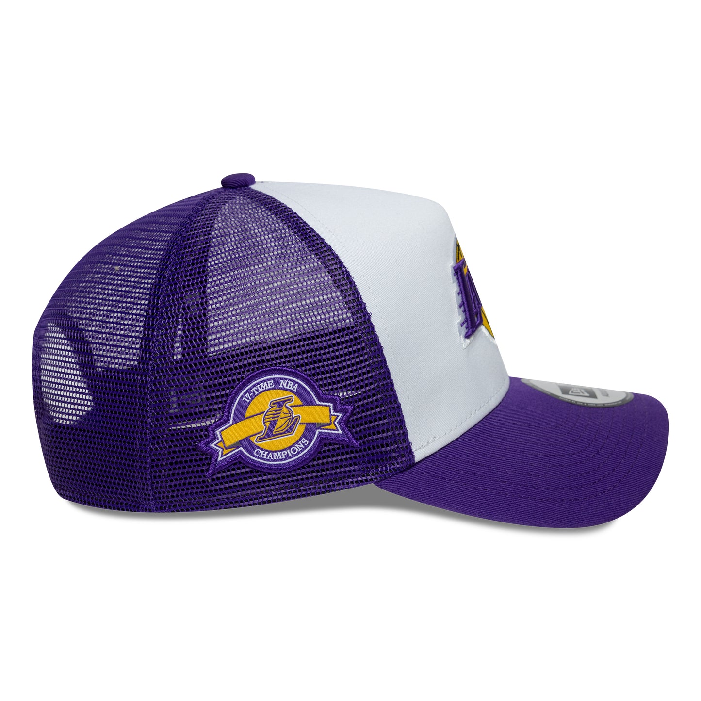 Casquette Trucker NBA Side Patch A-Frame L.A. Lakers violet-blanc NEW ERA