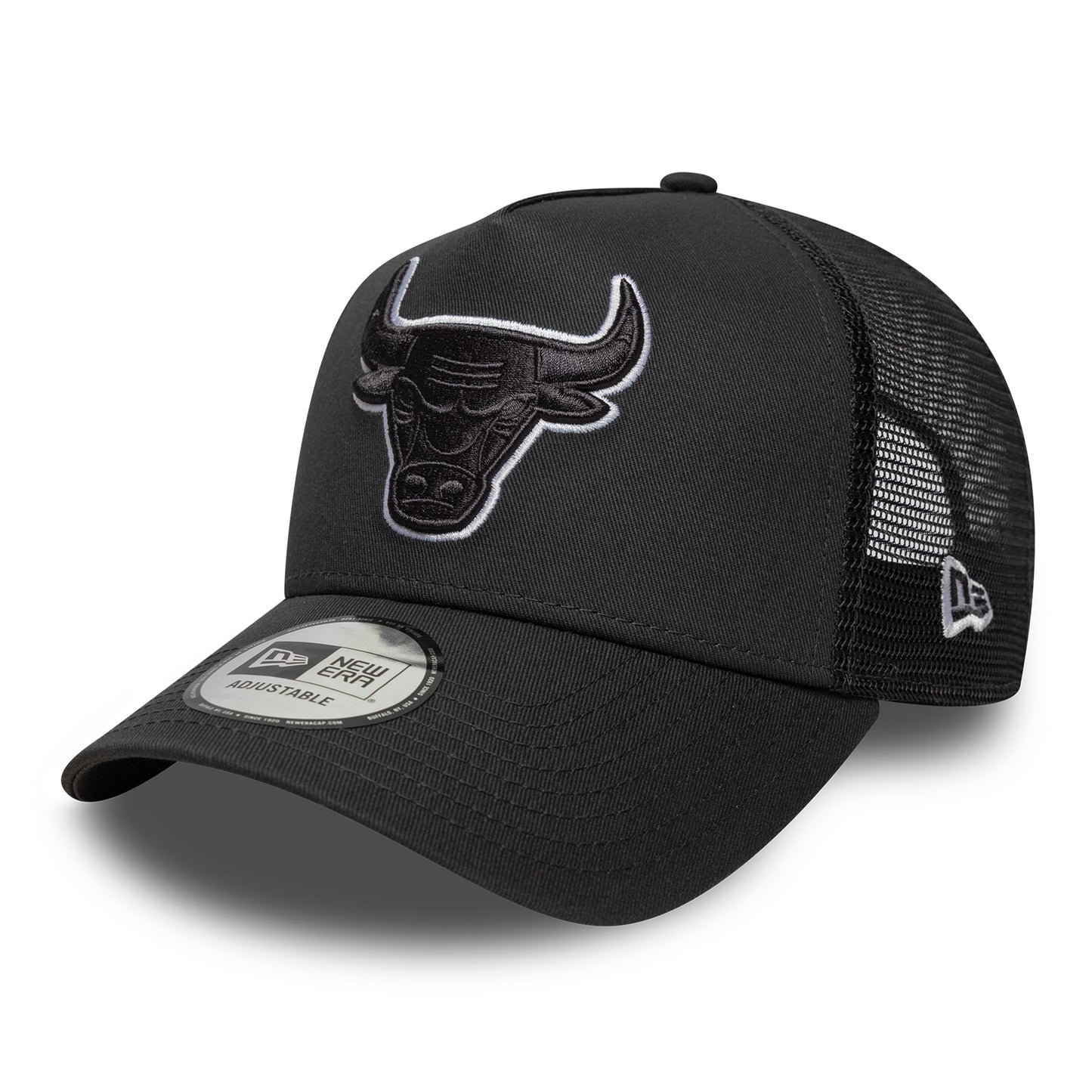 Casquette Trucker NBA Outline A-Frame Chicago Bulls gris foncé-blanc NEW ERA