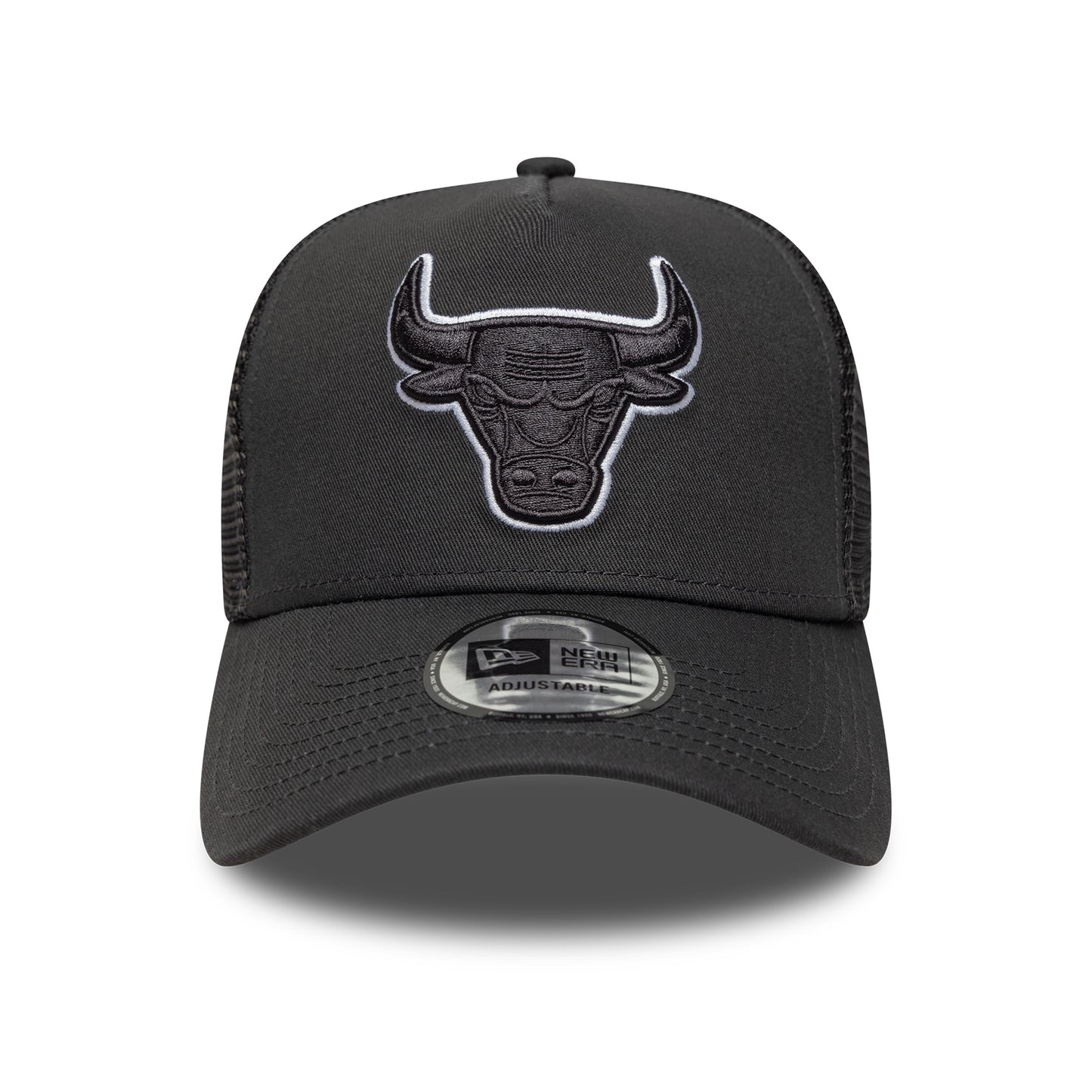 Casquette Trucker NBA Outline A-Frame Chicago Bulls gris foncé-blanc NEW ERA