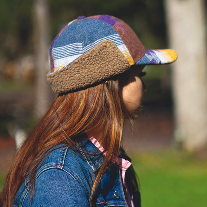 Casquette Avec Protège-Oreilles à Motif Aztèque Sapos denim-multicolore SCALA