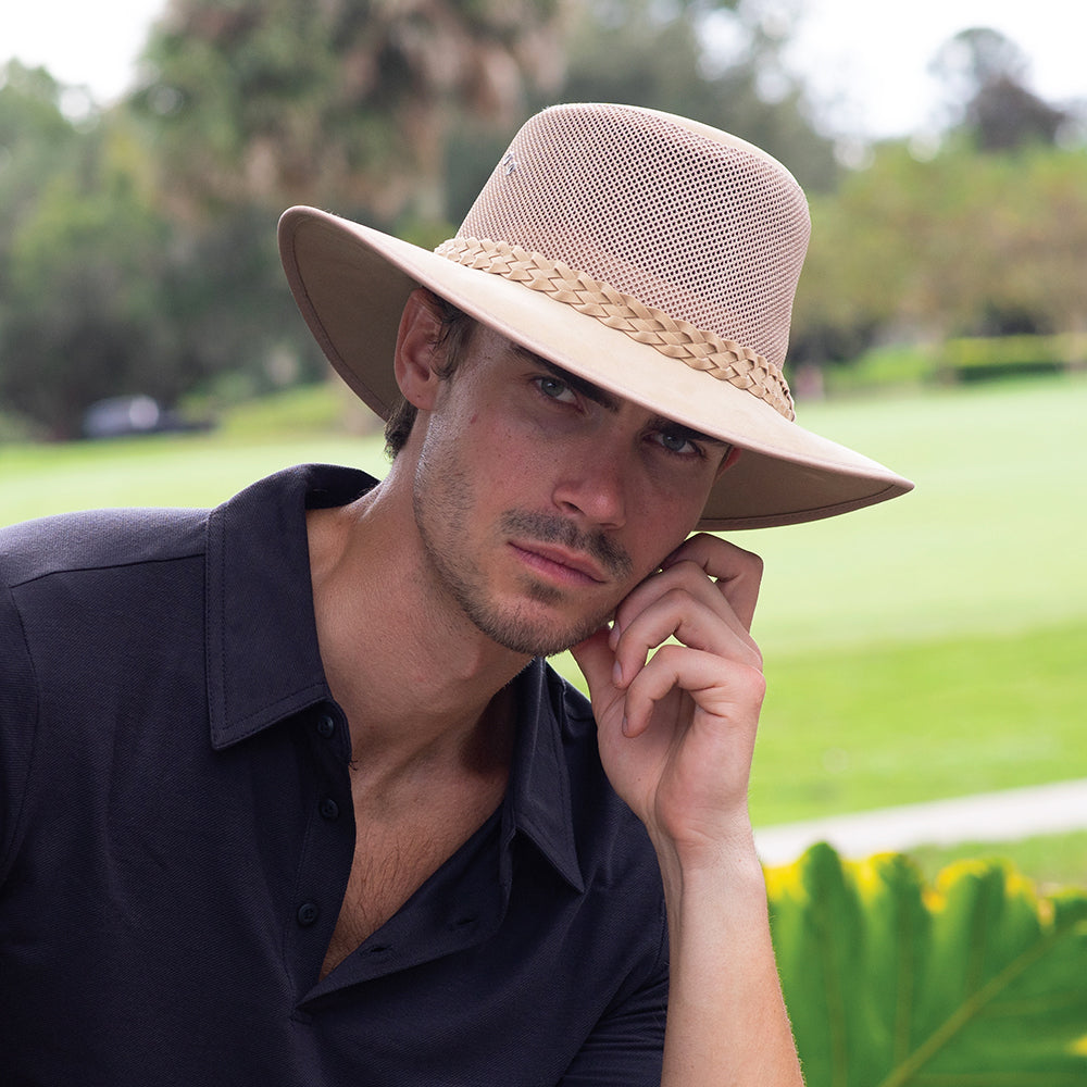 Chapeau Australien Cooler Mesh naturel DORFMAN PACIFIC