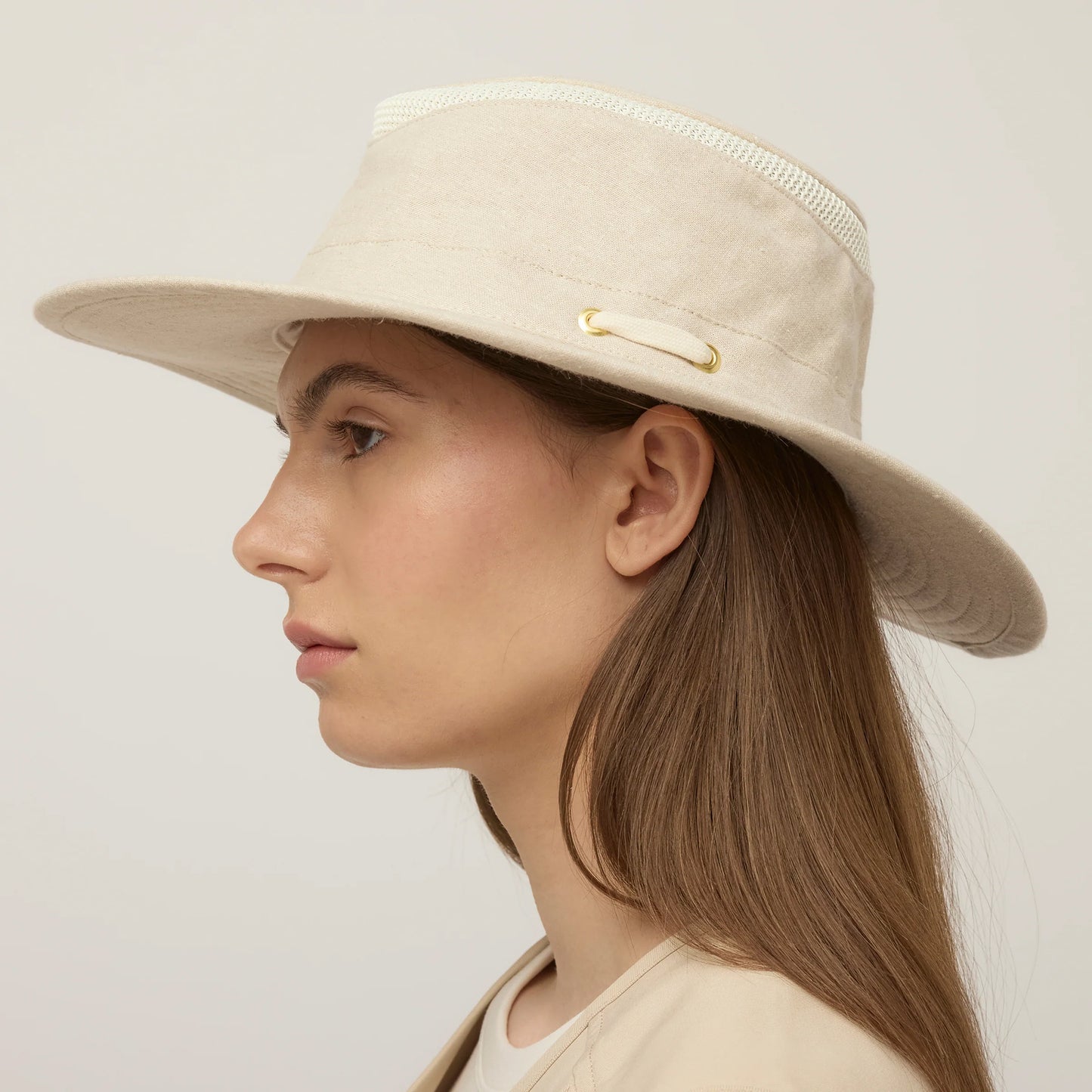 Chapeau Été Pliable En Coton Et Chanvre TMH55 Mash Up sable TILLEY