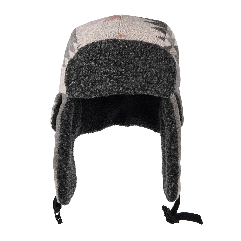 Chapka à Motif Aztèque Shauna panaché de gris SCALA