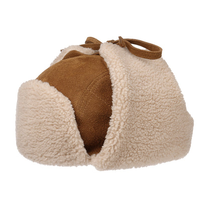 Chapka en Cuir cognac STETSON