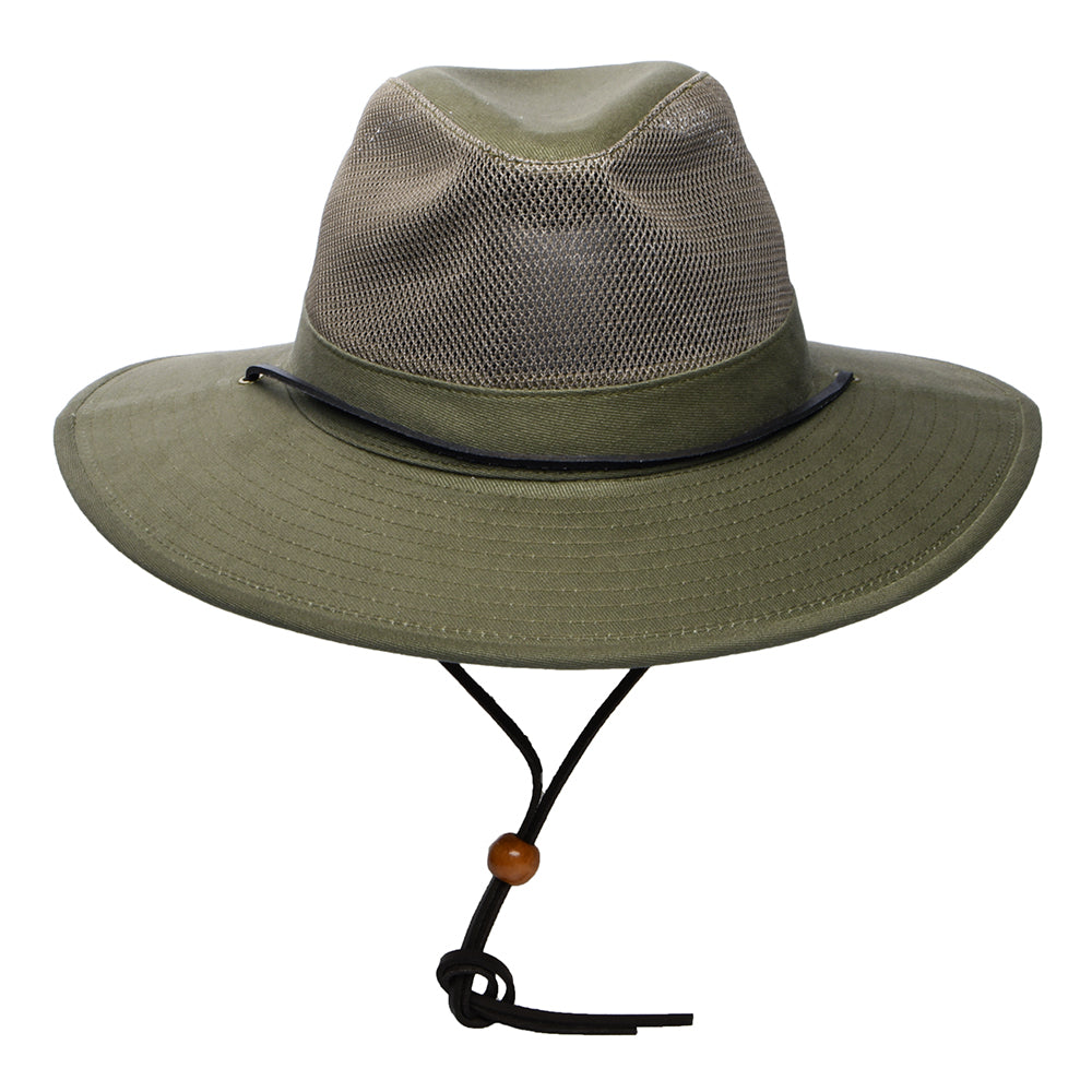 Chapeau Australien Ventilé Traveller loden DORFMAN PACIFIC