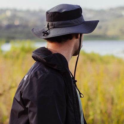 Chapeau Bob Boonie Pliable Ventilé Pliable anthracite DORFMAN PACIFIC