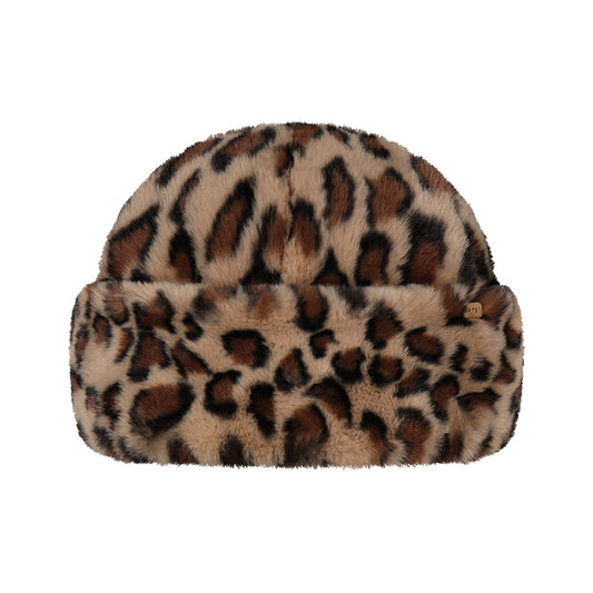 Chapeau Hiver en Fausse Fourrure Léopard Cherrybush marron BARTS