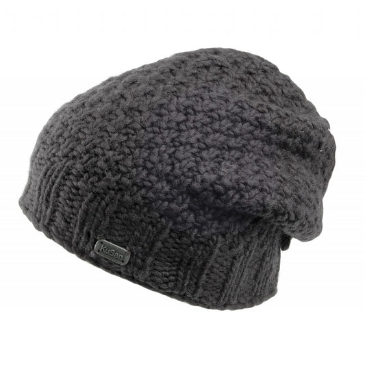 Bonnet Long Button Down anthracite KUSAN