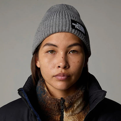 Bonnet Marin à Revers TNF Logo Box gris moyen THE NORTH FACE