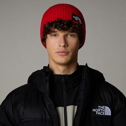 Bonnet Marin à Revers TNF Logo Box rouge THE NORTH FACE