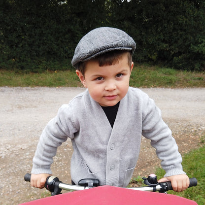 Casquette Plate Enfant à Chevrons gris JAXON & JAMES