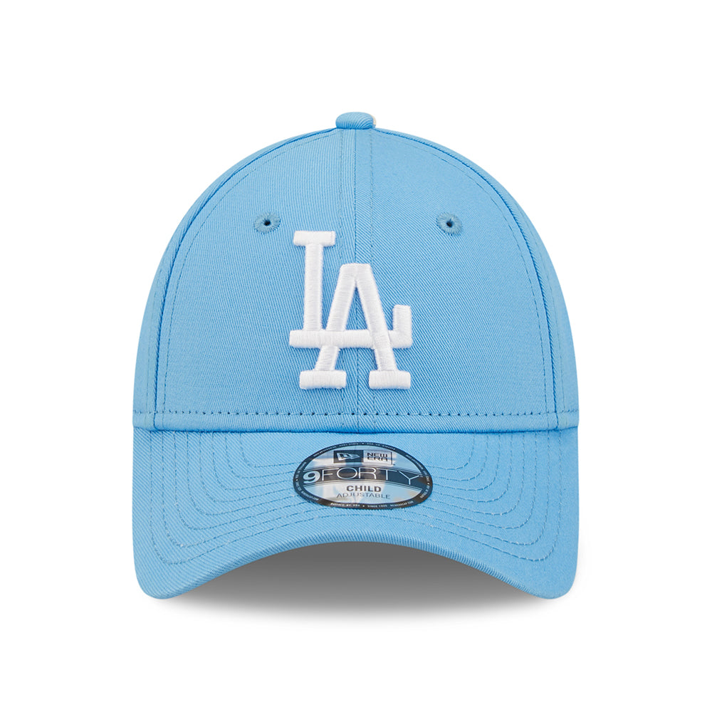 Casquette Enfant 9FORTY MLB League Essential L.A. Dodgers bleu ciel-blanc NEW ERA