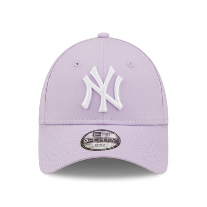 Casquette Enfant 9FORTY MLB League Essential New York Yankees lilas-blanc NEW ERA
