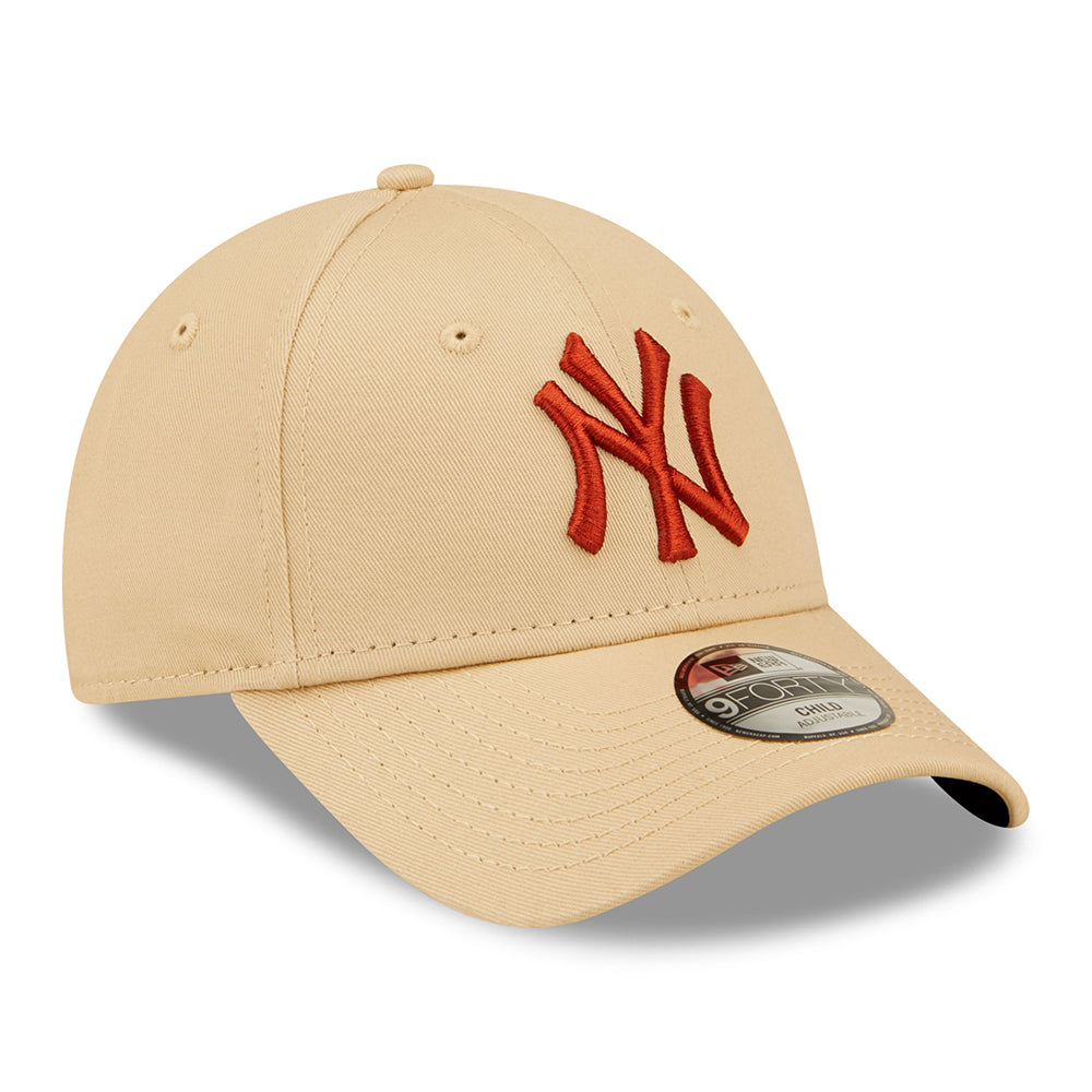 Casquette Enfant 9FORTY MLB League Essential New York Yankees avoine-orange NEW ERA