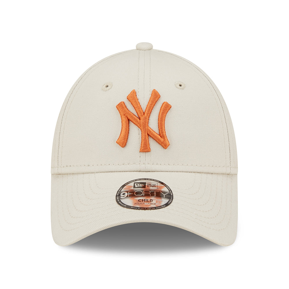 Casquette Enfant 9FORTY MLB League Essential New York Yankees pierre-ocre NEW ERA