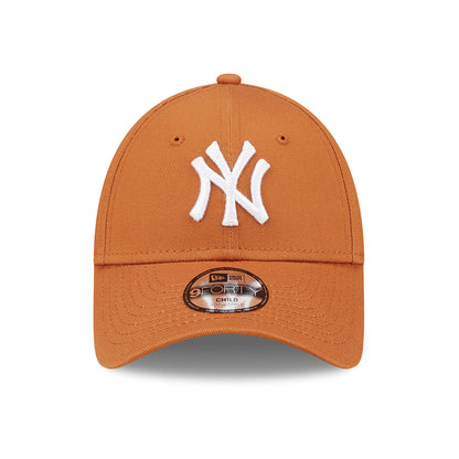 Casquette Enfant 9FORTY MLB League Essential New York Yankees ocre-blanc NEW ERA