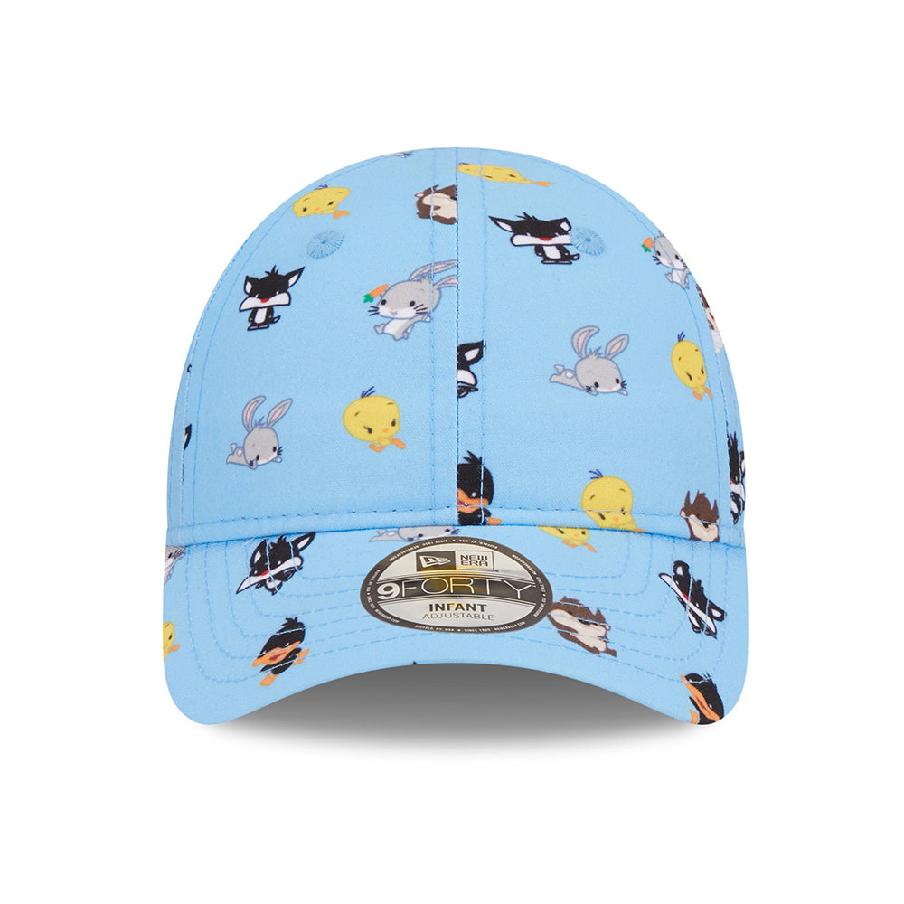 Casquette Bébé 9FORTY Looney Tunes AOP Multi Personnages bleu ciel NEW ERA
