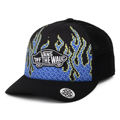Casquette Trucker Enfant Pixel Flame noir VANS