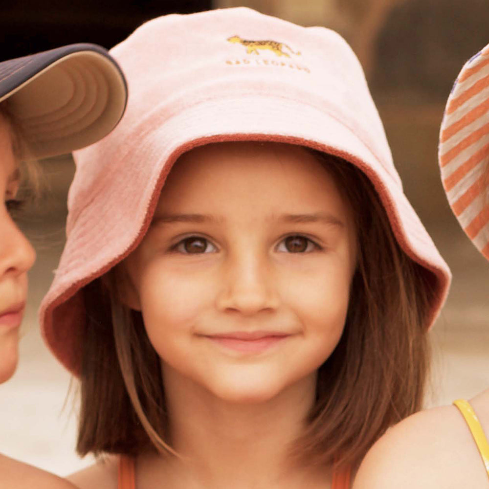 Chapeau Bob Enfant en Tissu Éponge Tolom rose BARTS