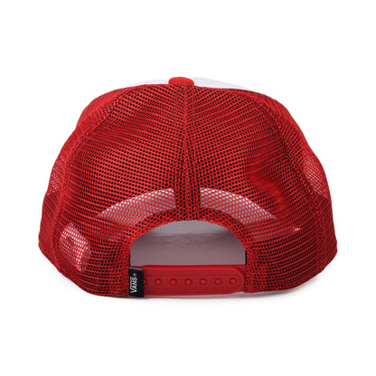Casquette Trucker Enfant à Visière Incurvée Classic Patch blanc-rouge VANS