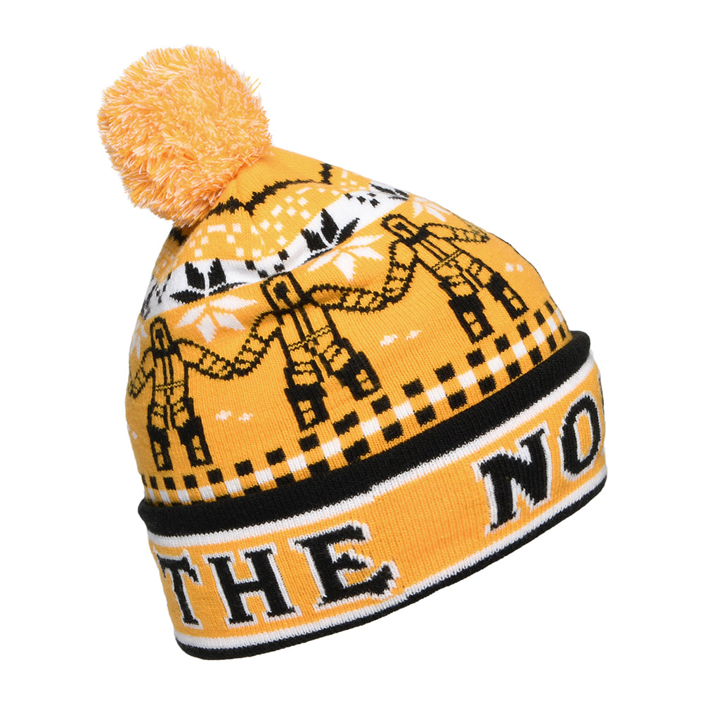 Bonnet à Pompon Enfant Ski Tuke jaune-noir THE NORTH FACE