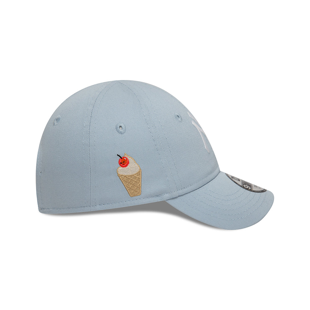 Casquette Enfant 9FORTY MLB Icon New York Yankees bleu clair-blanc NEW ERA