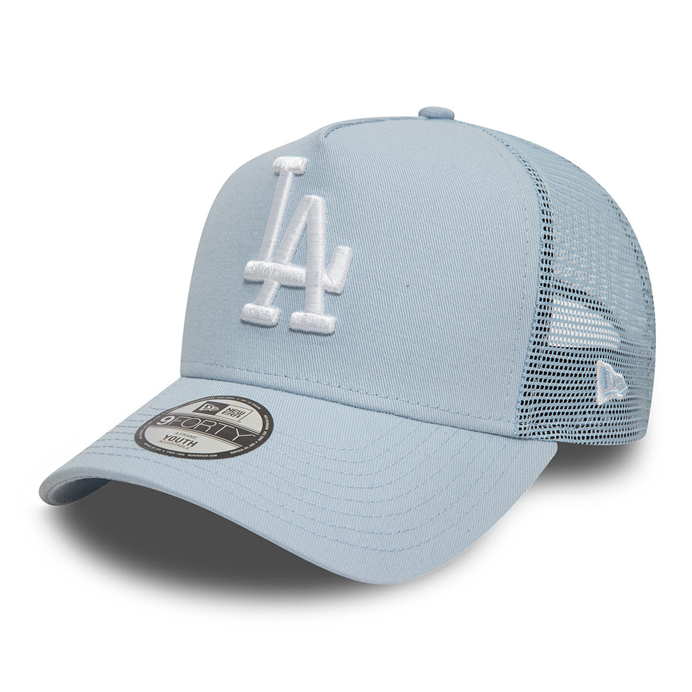 Casquette Trucker Enfant MLB League Essential A-Frame L.A. Dodgers bleu clair-blanc NEW ERA