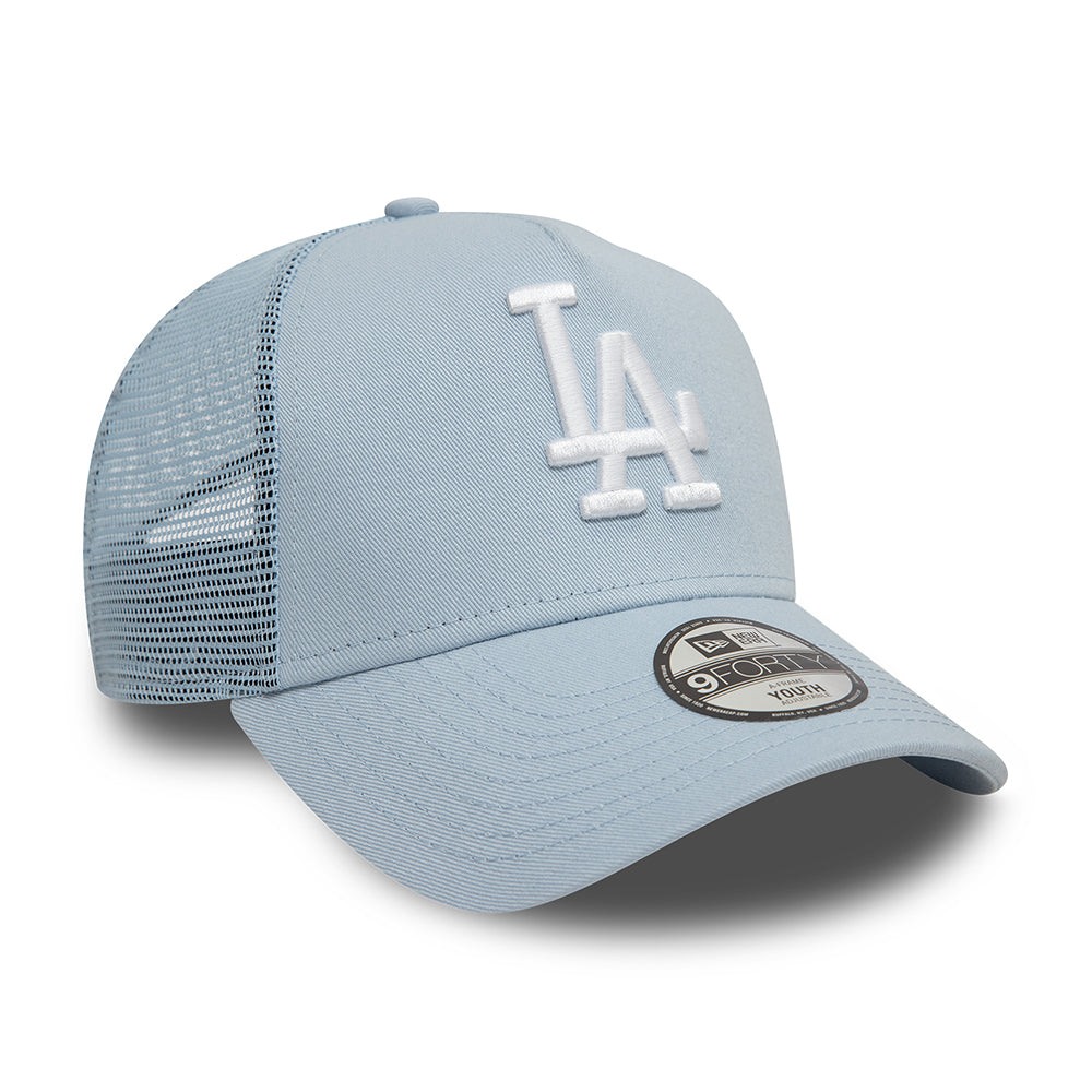 Casquette Trucker Enfant MLB League Essential A-Frame L.A. Dodgers bleu clair-blanc NEW ERA