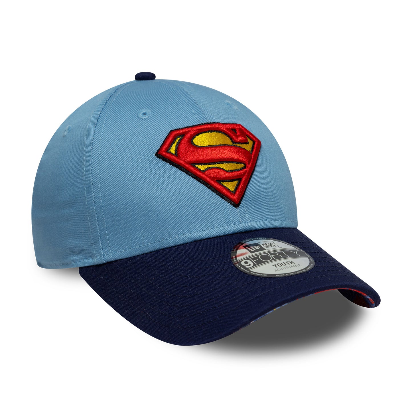 Casquette Enfant 9FORTY DC Comics Superman bleu ciel-bleu marine NEW ERA