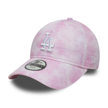 Casquette Enfant 9TWENTY MLB Tie Dye L.A. Dodgers rose-blanc NEW ERA