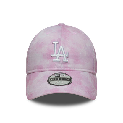 Casquette Enfant 9TWENTY MLB Tie Dye L.A. Dodgers rose-blanc NEW ERA