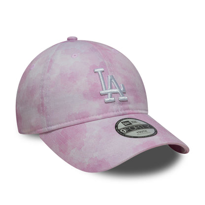Casquette Enfant 9TWENTY MLB Tie Dye L.A. Dodgers rose-blanc NEW ERA