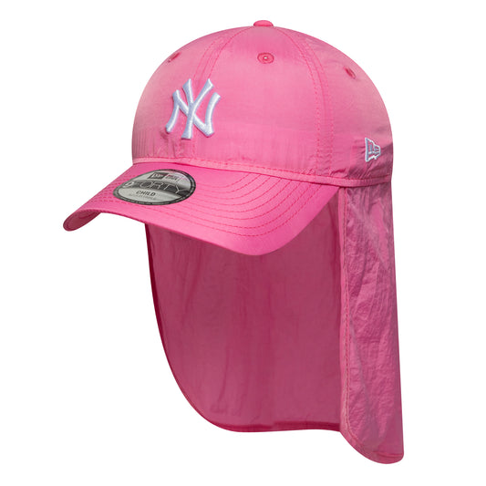 Casquette Saharienne Enfant 9FORTY MLB Sun NY Yankees rose-blanc NEW ERA