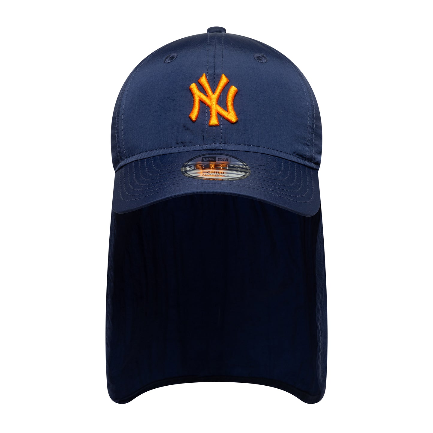Casquette Saharienne Enfant 9FORTY MLB Sun NY Yankees bleu marine-orange NEW ERA