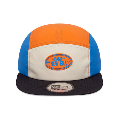 Casquette 5 Panel Enfant Camper Colourblock crème-orange-bleu NEW ERA