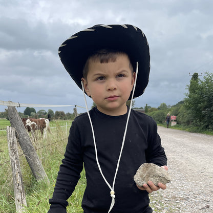 Chapeau de Cowboy Enfant noir-blanc JAXON & JAMES