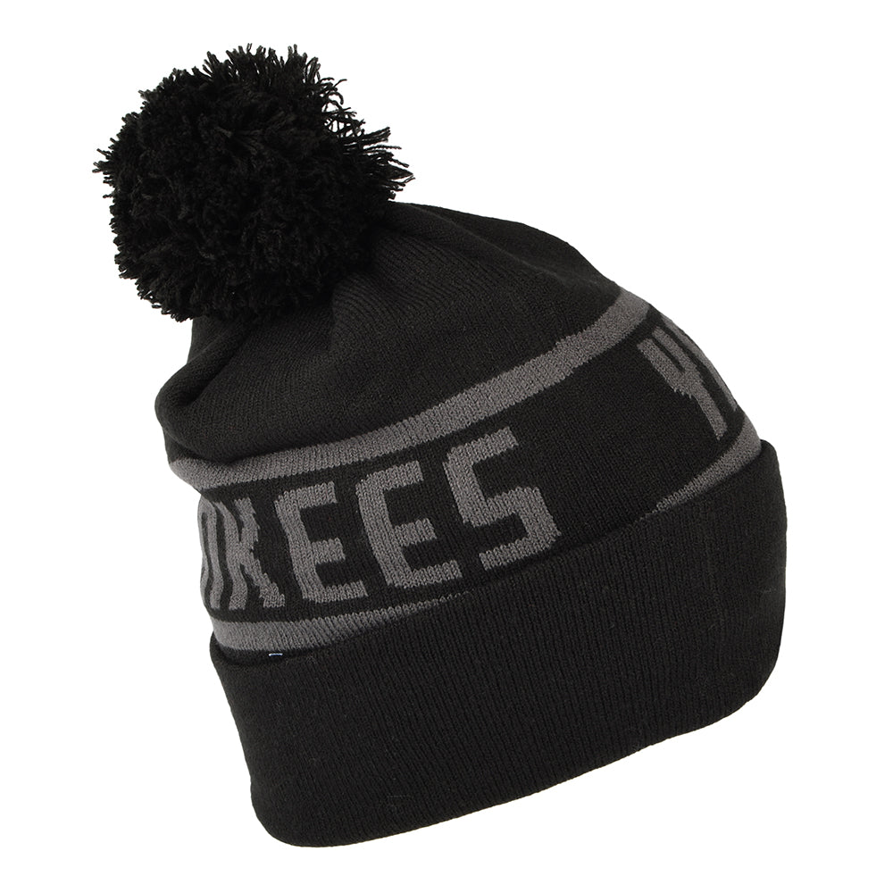 Bonnet à Pompon MLB Tonal Jake Cuff New York Yankees noir NEW ERA