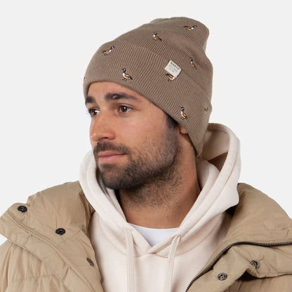Bonnet à Revers Oies Vinson taupe BARTS